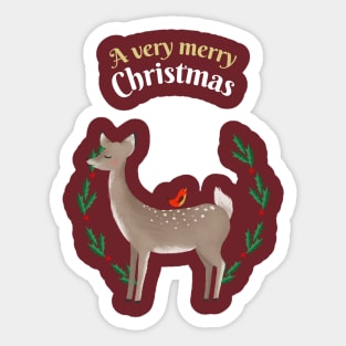 A Very Merry Christmas Sticker